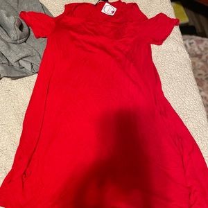 Red Dress Knee Length